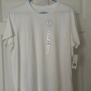 NWT Kim Rogers Crew Neck White T-shirt
